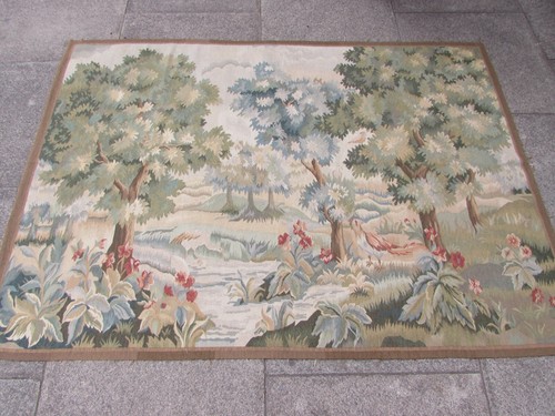 Arazzo aubusson vintage fatto - aubusson,