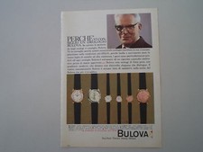 advertising Pubblicità 1960 OROLOGIO BULOVA QUEMOI/DANZA/POLARIS/WAL/TANGO/DUSA
