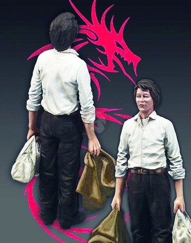 Royal model tank man - model, che
