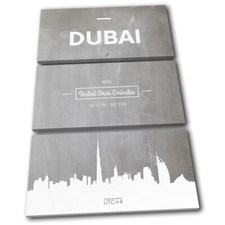 Dubai UAE Skyline Typography