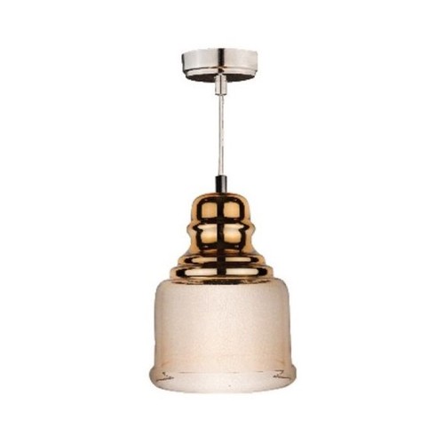 Lampadario vetro dorato e - lampadario,