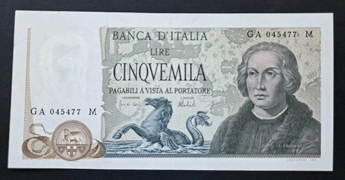 5000 lire colombo ii tipo - lire,