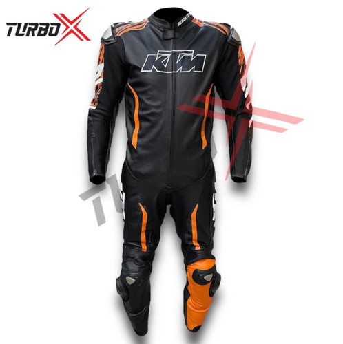 Tuta pelle bovina ktm nera - nera, &