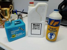 Barattoli latte olio AGIP -MOBIL- IP  vintage da collezione