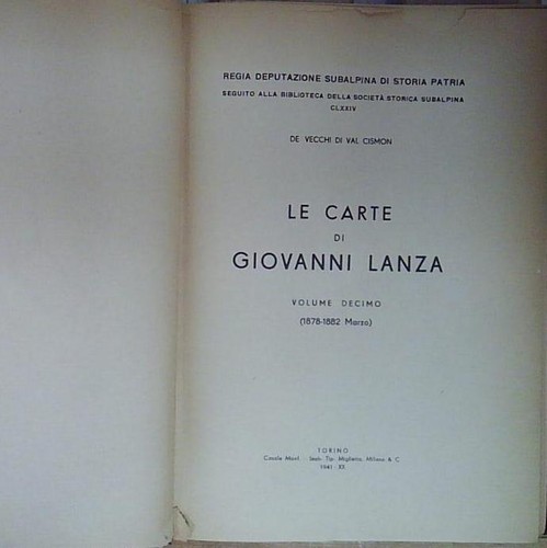 Carte giovanni di lanza - le,