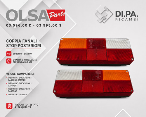 Set fanali posteriore - dx, sx