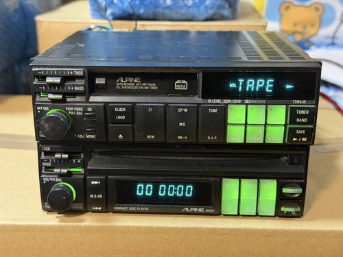 Alpine 1din cassette deck - 1din,