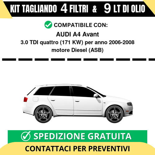 Tagliando per audi avant - tagliando, a4