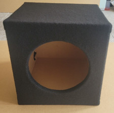 Cassa mdf artigianale trapezoidale per subwoofer da 25 cm di diametro 20 L auto