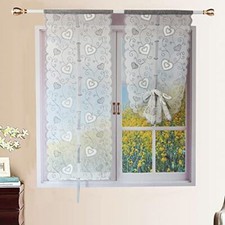 Tende da cucina ricamate con