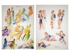 Venizza (1919 - 1998) 2 Tavole erotiche EROTICA