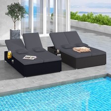 Outdoor Patio Daybed PE Wicker