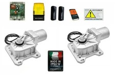KIT CROMO AUTOMAZIONE MOTORE CANCELLO 2 BATTENTE 230V 220V INTERRATO SCOMPARSA