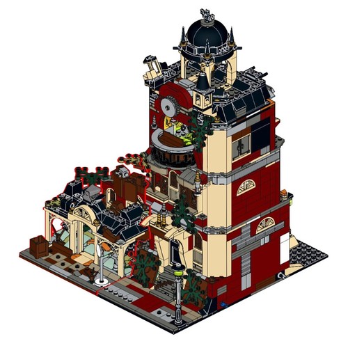 Haunted school moc building - school,