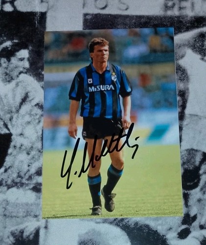 Autografo lothar matthaus - lothar,