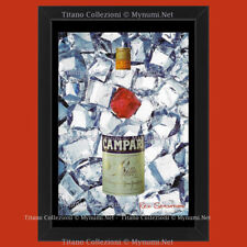 Anni '00  * Pubblicità Originale "Campari, Red Sensation, Cubetti di Ghiaccio" C