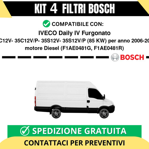 Kit bosch filtri tagliando - kit,