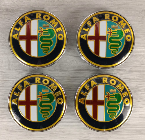 Alfa romeo set 4 coprimozzo - -,