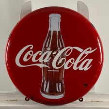Insegna smaltata Coca-Cola - 41x41x5 cm (16,1x16,1x2") - Rara insegna...