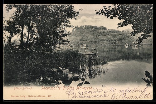 Cartolina orta san giulio - cartolina,
