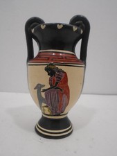 VINTAGE AMPHORA TERRA COTTA CLAY GREEK VASE 5.5 INCHES 