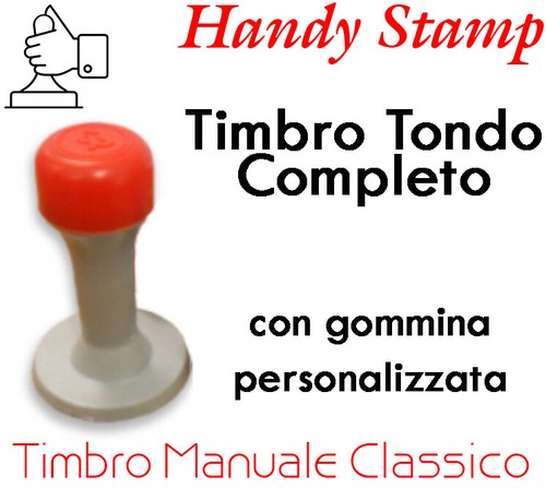Timbro manuale tondo completo - manuale,