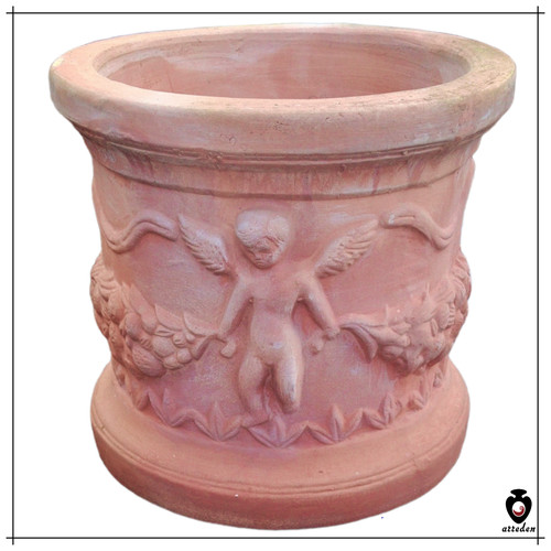 Vaso angeli terracotta - angeli,