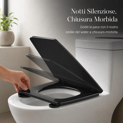 Sedile nero con chiusura - nero,