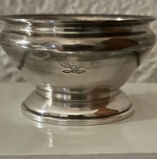 Portasale in metallo argentato