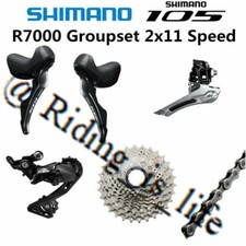 Gruppo bici da strada Shimano 105 R7000 2x11 5 pezzi RD+FD+cambio ST-R7000+CS+Catena