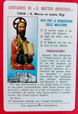  SAN MATTEO APOSTOLO SANTUARIO S.MARCO IN LAMIS(FG) CON BENEDIZIONE MACCHINA