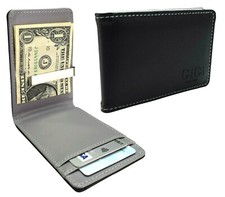 Uomo Portafoglio Nero Grigio