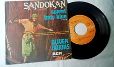 Sandokan In Italiano Disco Vinile Singolo Sweet Lady Blue Inglese Oliver Onions