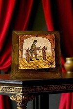 Quadro in legno con mattonella