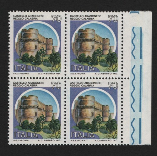 Francobolli italia castello - italia,