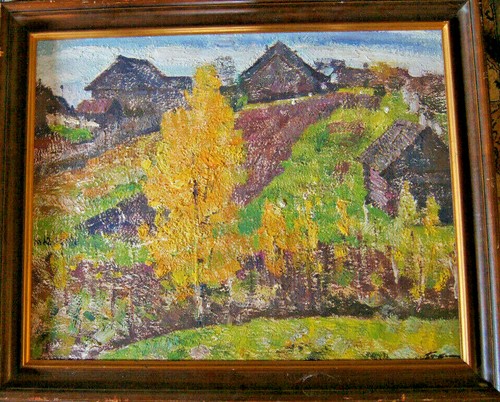 Dipinto olio paesaggio - dipinto,