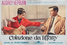 COLAZIONE DA TIFFANY Breakfast at Tiffany RARA FOTOBUSTA ORIGINALE POSTER 1A ED.