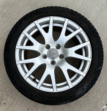 4 CERCHI IN LEGA AUDI TT 8,5 X 17 " ORIGINALI USATI 8J0601025A SILVER