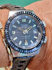 Orologio Sicura vintage superwaterproof 400 vacuum tested swiss made 40x45mm