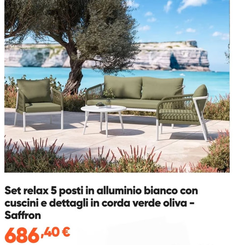Set divano giardino con 2 - da,