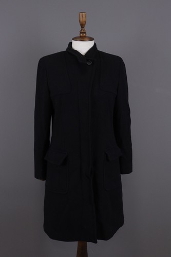 Cappotto lungo monopetto lana