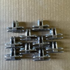 10 Pezzi Clip Connettore Cubo Vetro Cromato 3 Vie 3/16" Vetro Temperato Clip Mensola