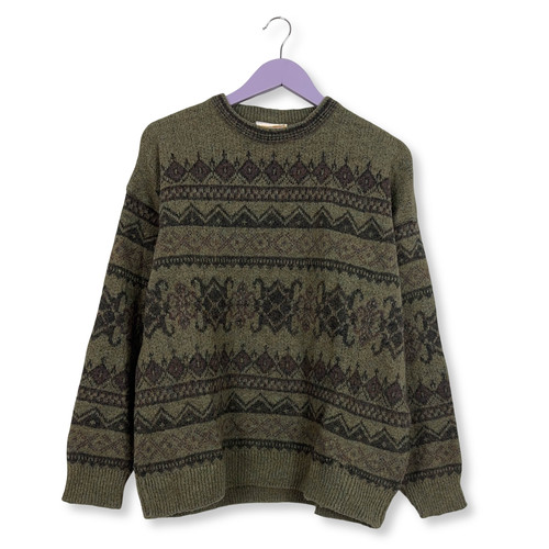 Maglione vintage verde - maglione,