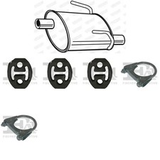 Silenziatore terminale WALKER per FIAT 500 Hatchback, Cabrio 1.2, 51 KW 10/07 -