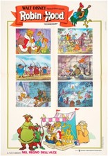 Robin Hood Originale "Original" 1973 Walt Disney Poster  Soggettone 66x96 CM
