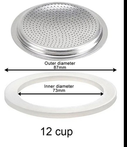 12tazze moka guarnizione - ■,