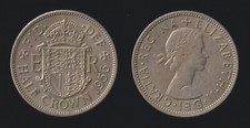 REGNO UNITO HALF 1/2 CROWN