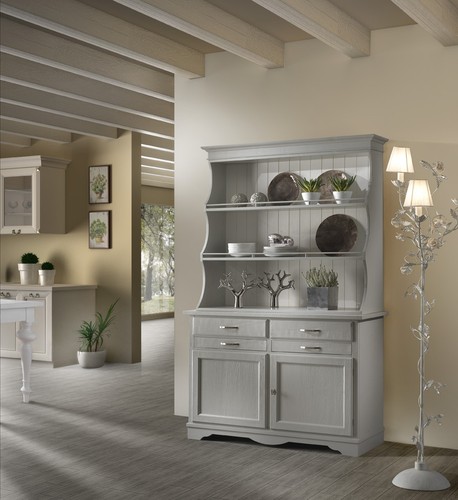 Credenza con piattaia - ,