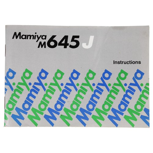 Mamiya m645j manuale - m645j,