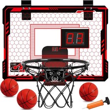 Canestro Basket Bambini da Camera + Punteggio 7 Colori LED Tabellone Elettronico
